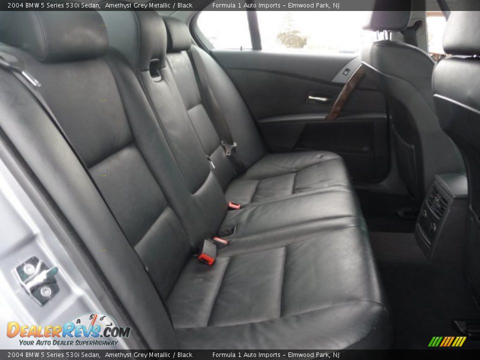 2004 BMW 5 Series 530i Sedan Amethyst Grey Metallic / Black Photo #16