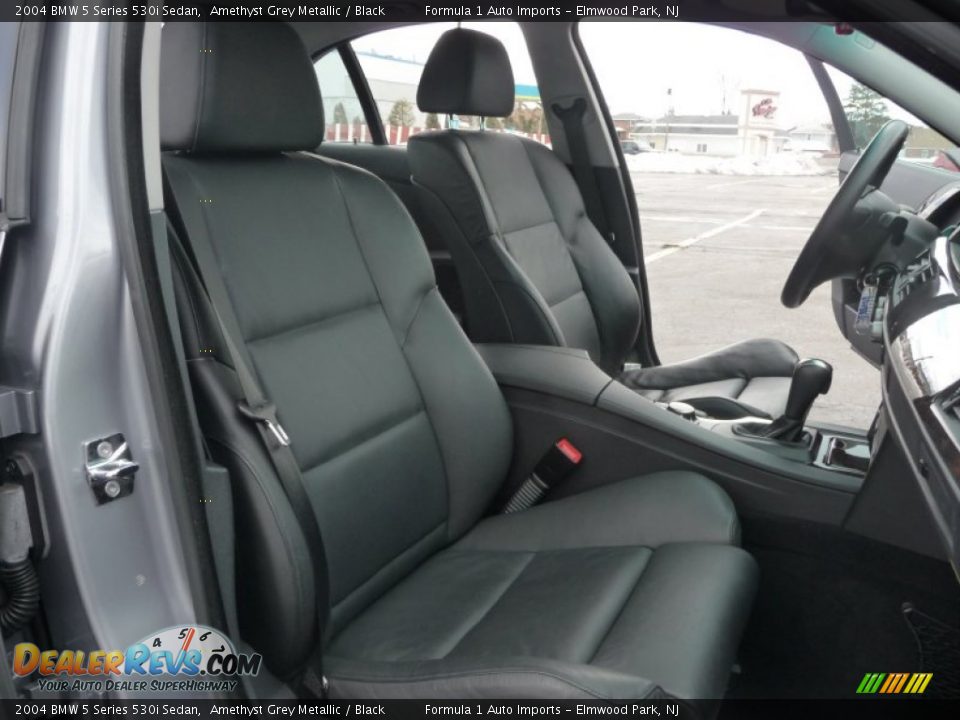 2004 BMW 5 Series 530i Sedan Amethyst Grey Metallic / Black Photo #17