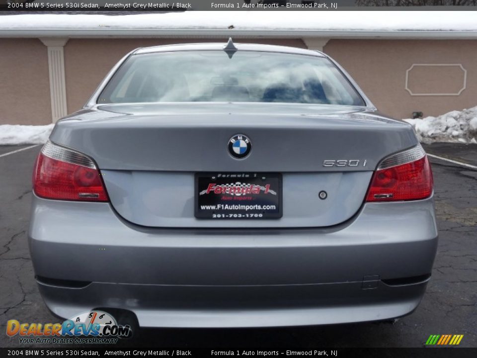 2004 BMW 5 Series 530i Sedan Amethyst Grey Metallic / Black Photo #21