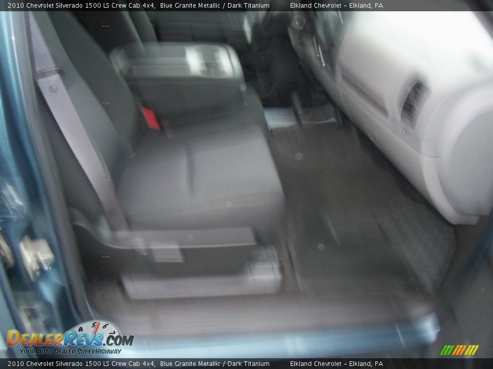 2010 Chevrolet Silverado 1500 LS Crew Cab 4x4 Blue Granite Metallic / Dark Titanium Photo #15