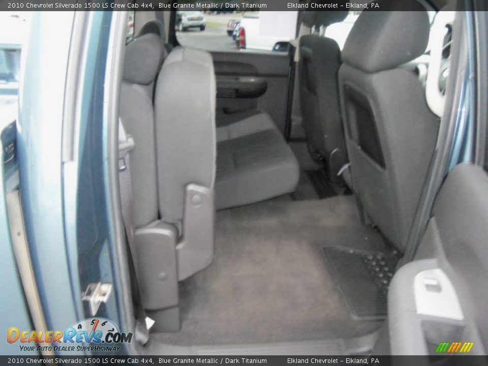 2010 Chevrolet Silverado 1500 LS Crew Cab 4x4 Blue Granite Metallic / Dark Titanium Photo #19