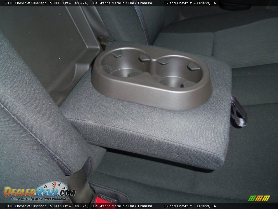 2010 Chevrolet Silverado 1500 LS Crew Cab 4x4 Blue Granite Metallic / Dark Titanium Photo #20