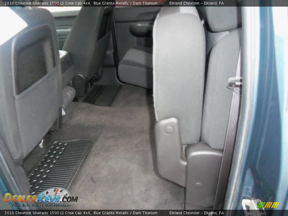 2010 Chevrolet Silverado 1500 LS Crew Cab 4x4 Blue Granite Metallic / Dark Titanium Photo #22