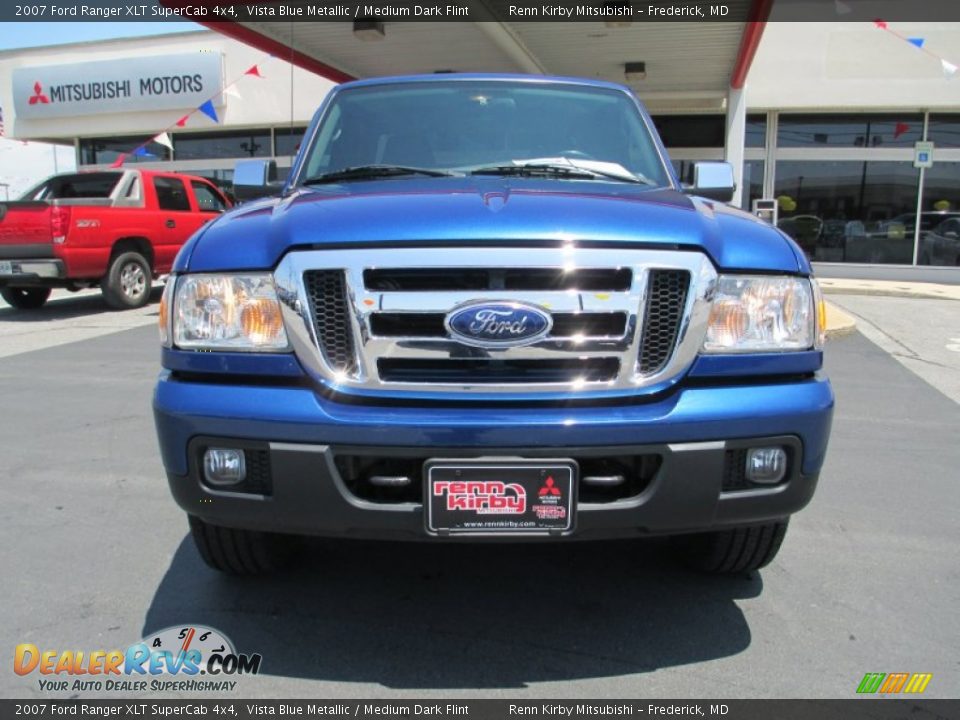 2007 Ford Ranger XLT SuperCab 4x4 Vista Blue Metallic / Medium Dark Flint Photo #2