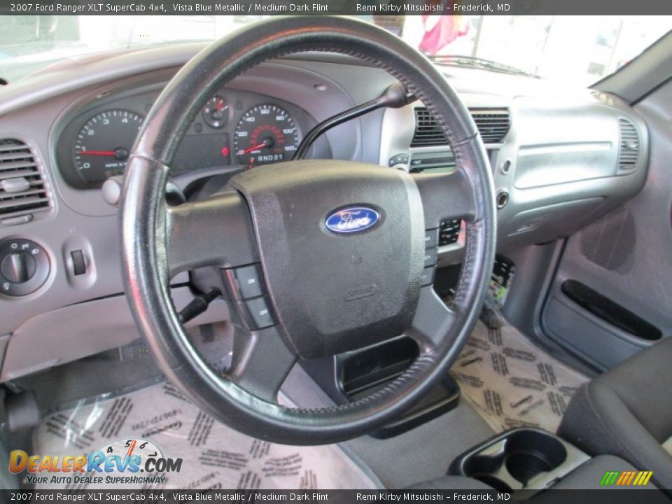 2007 Ford Ranger XLT SuperCab 4x4 Vista Blue Metallic / Medium Dark Flint Photo #12