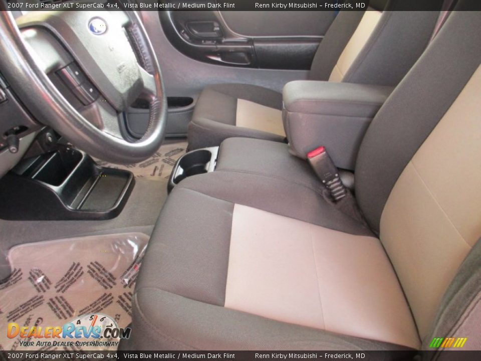 2007 Ford Ranger XLT SuperCab 4x4 Vista Blue Metallic / Medium Dark Flint Photo #13