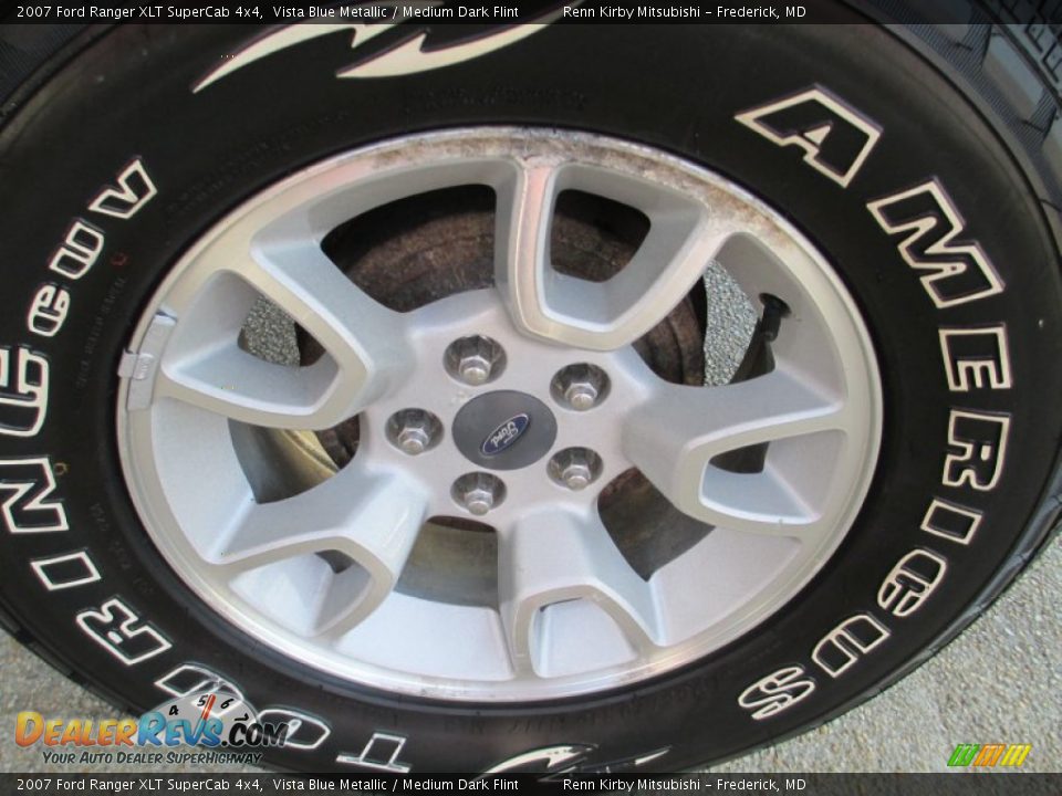 2007 Ford Ranger XLT SuperCab 4x4 Vista Blue Metallic / Medium Dark Flint Photo #24