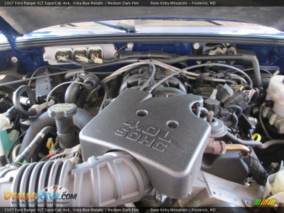 2007 Ford Ranger XLT SuperCab 4x4 Vista Blue Metallic / Medium Dark Flint Photo #26