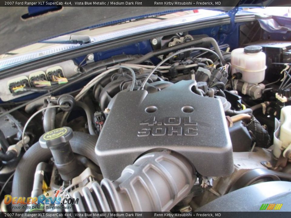 2007 Ford Ranger XLT SuperCab 4x4 Vista Blue Metallic / Medium Dark Flint Photo #27