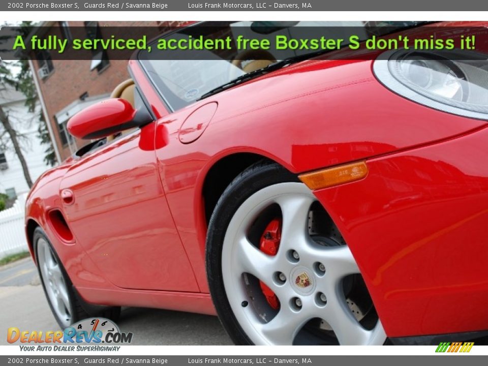 2002 Porsche Boxster S Guards Red / Savanna Beige Photo #14