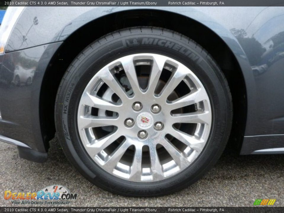 2010 Cadillac CTS 4 3.0 AWD Sedan Thunder Gray ChromaFlair / Light Titanium/Ebony Photo #8
