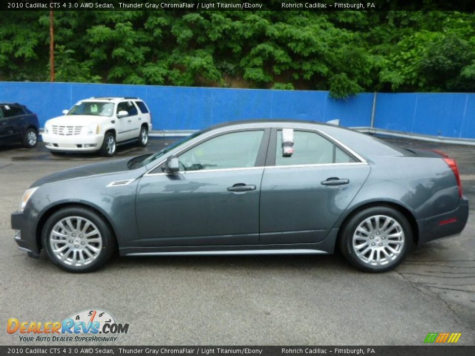 2010 Cadillac CTS 4 3.0 AWD Sedan Thunder Gray ChromaFlair / Light Titanium/Ebony Photo #10