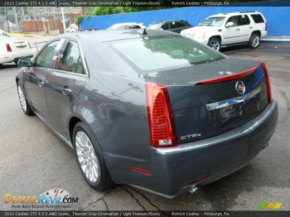 2010 Cadillac CTS 4 3.0 AWD Sedan Thunder Gray ChromaFlair / Light Titanium/Ebony Photo #11