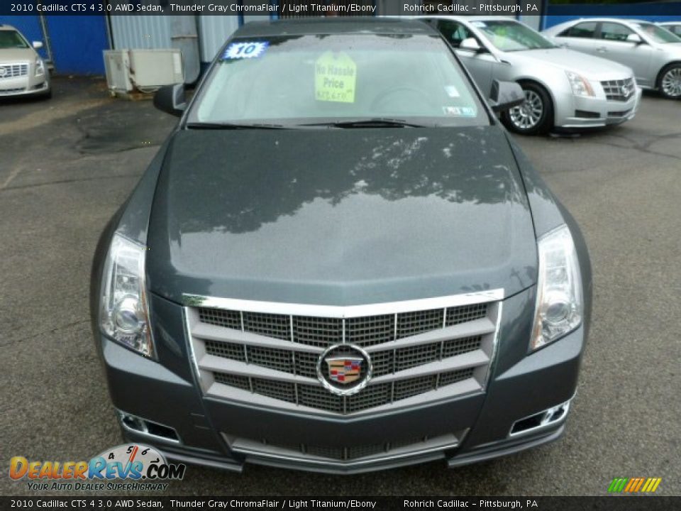 2010 Cadillac CTS 4 3.0 AWD Sedan Thunder Gray ChromaFlair / Light Titanium/Ebony Photo #15