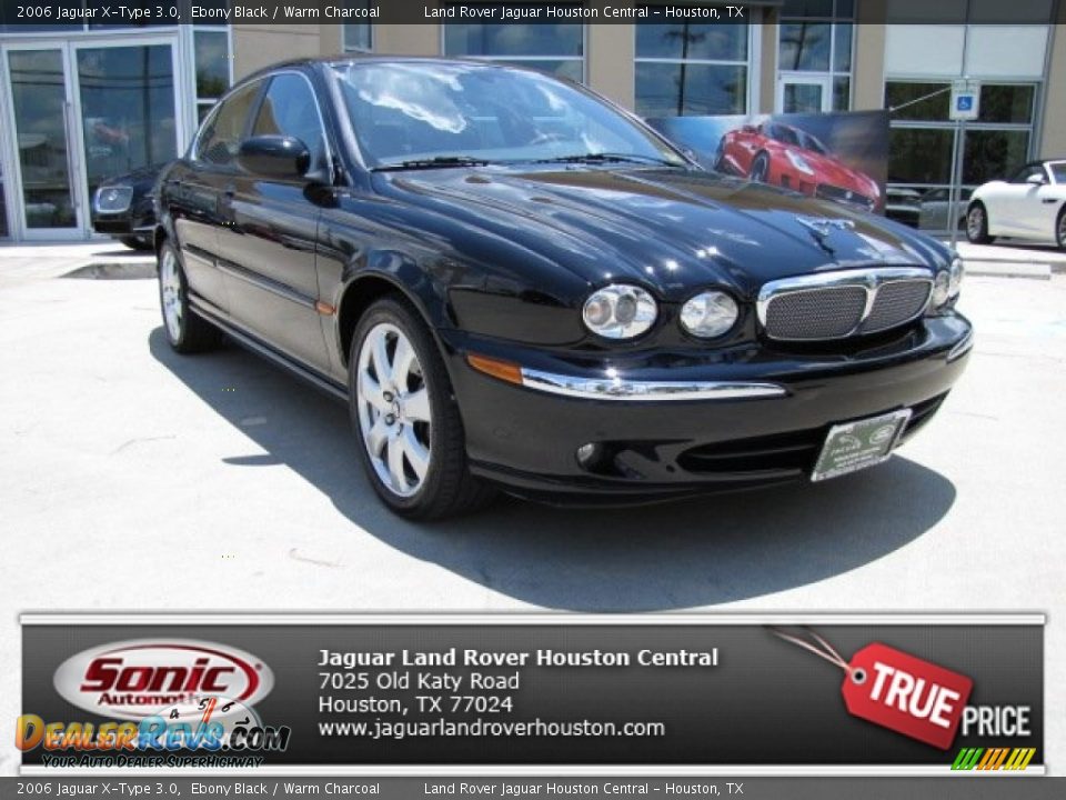 2006 Jaguar X-Type 3.0 Ebony Black / Warm Charcoal Photo #1