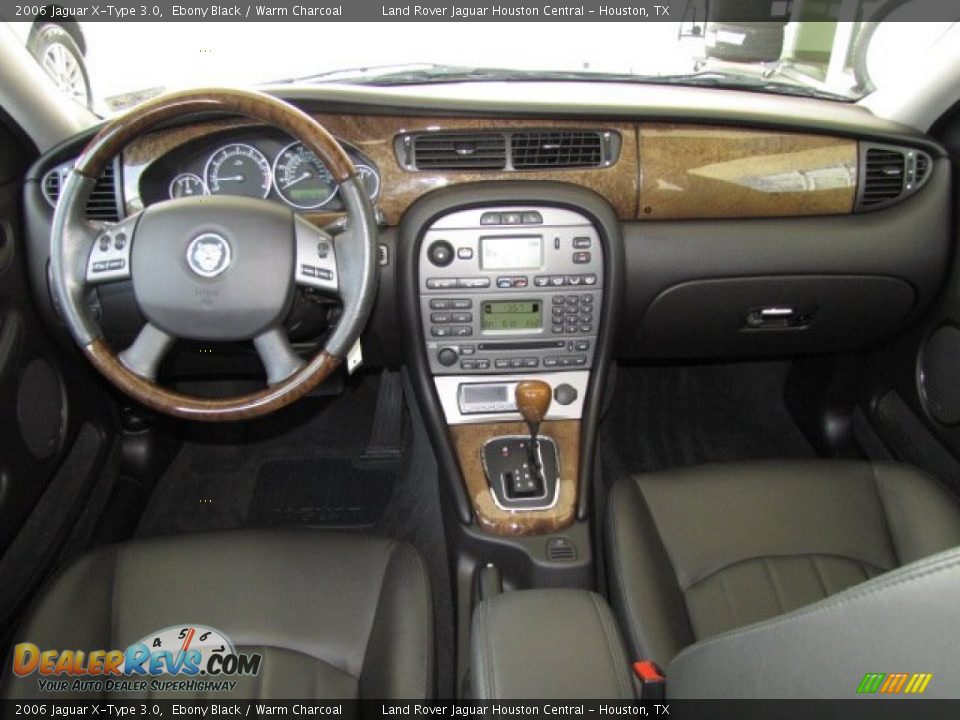 2006 Jaguar X-Type 3.0 Ebony Black / Warm Charcoal Photo #3