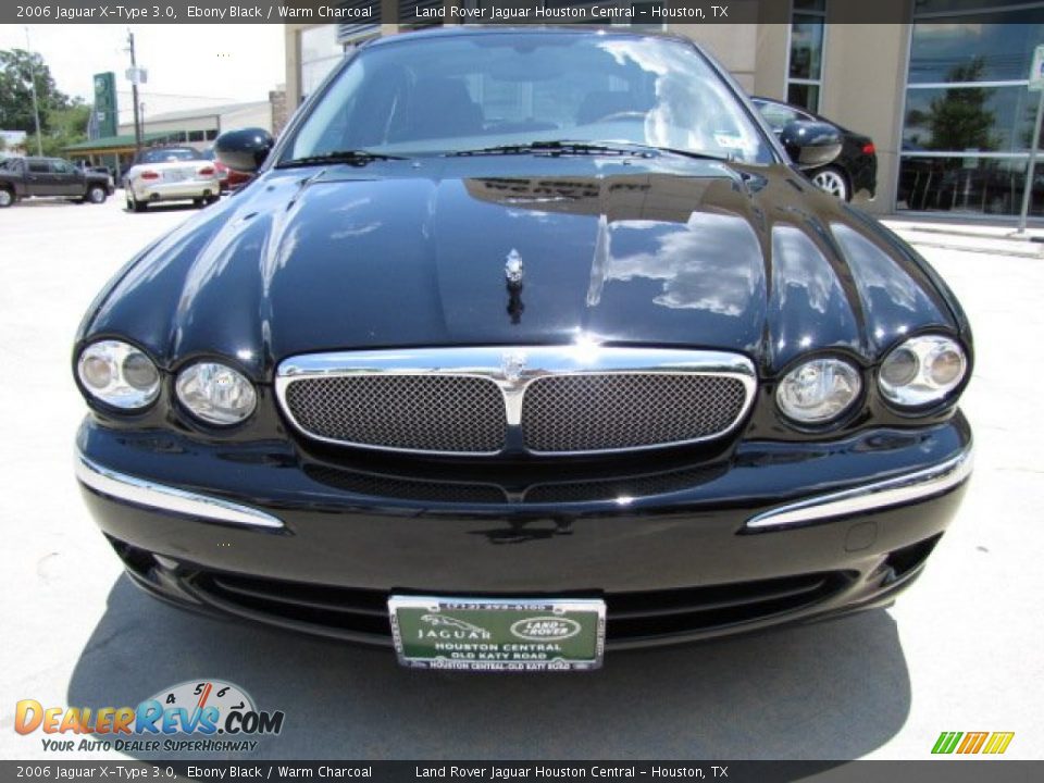 2006 Jaguar X-Type 3.0 Ebony Black / Warm Charcoal Photo #6