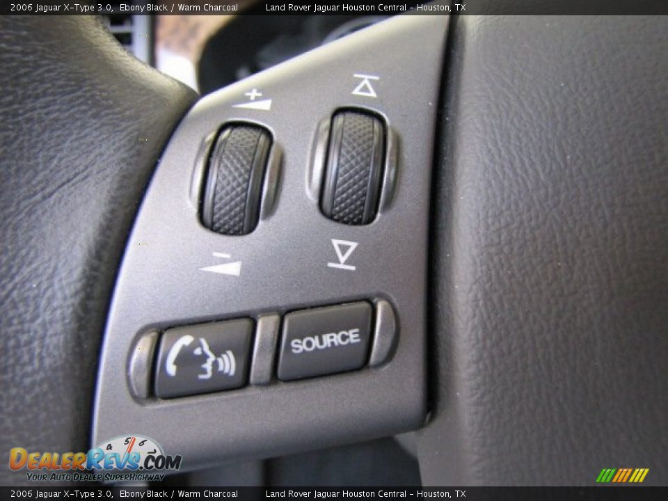 2006 Jaguar X-Type 3.0 Ebony Black / Warm Charcoal Photo #16