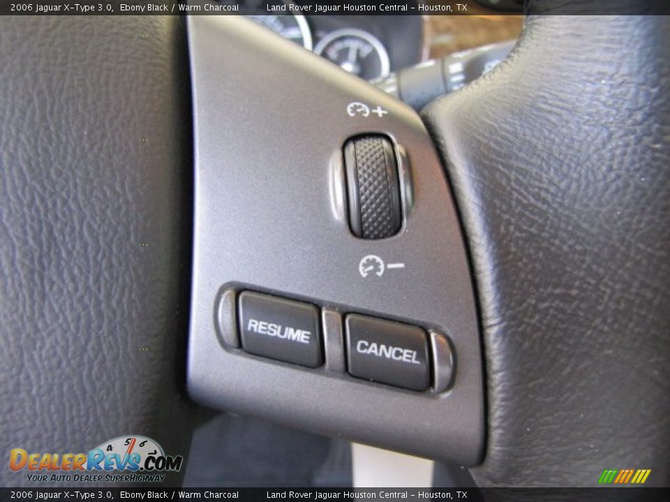 2006 Jaguar X-Type 3.0 Ebony Black / Warm Charcoal Photo #17