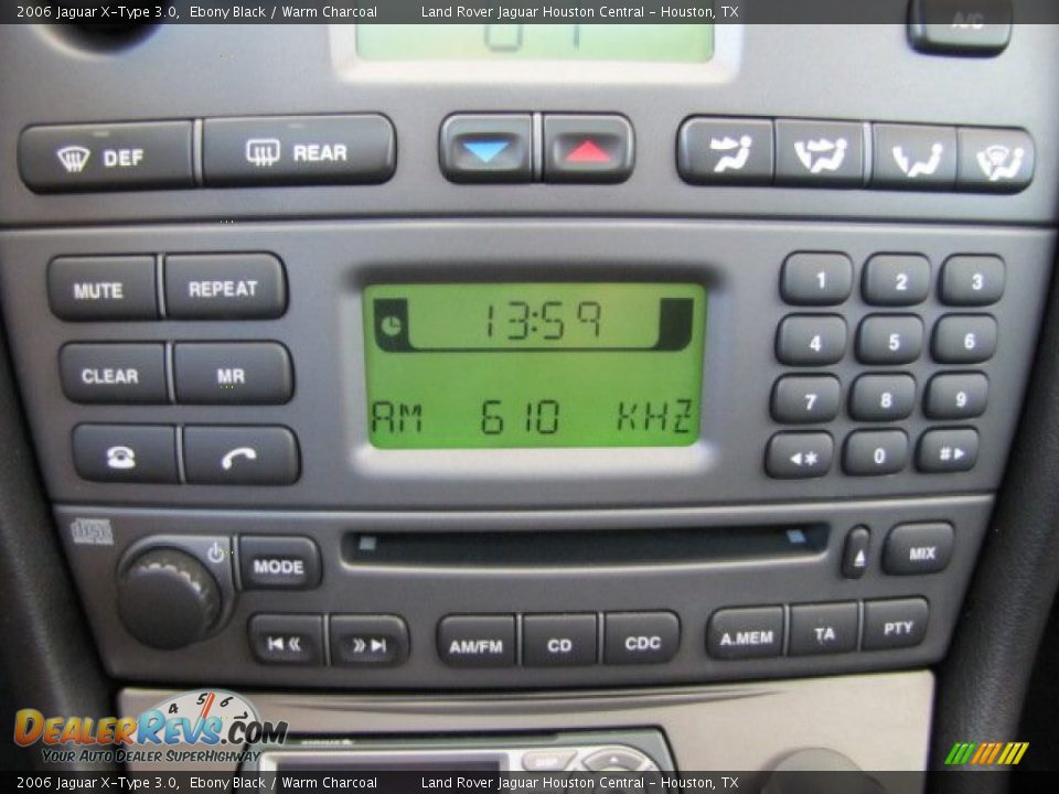 2006 Jaguar X-Type 3.0 Ebony Black / Warm Charcoal Photo #21