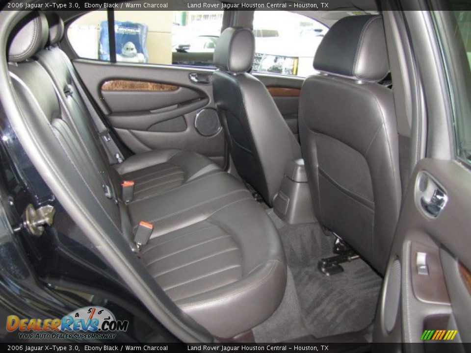 2006 Jaguar X-Type 3.0 Ebony Black / Warm Charcoal Photo #25