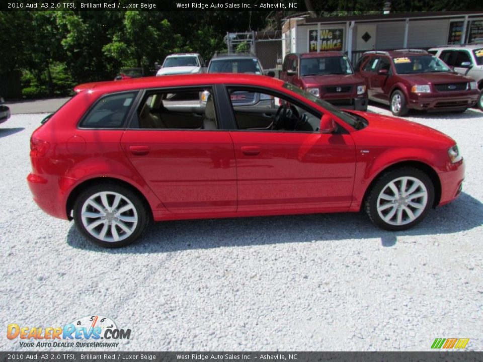 2010 Audi A3 2.0 TFSI Brilliant Red / Luxor Beige Photo #3