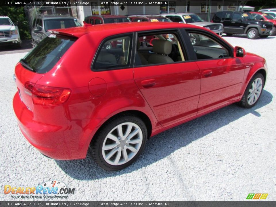 2010 Audi A3 2.0 TFSI Brilliant Red / Luxor Beige Photo #4