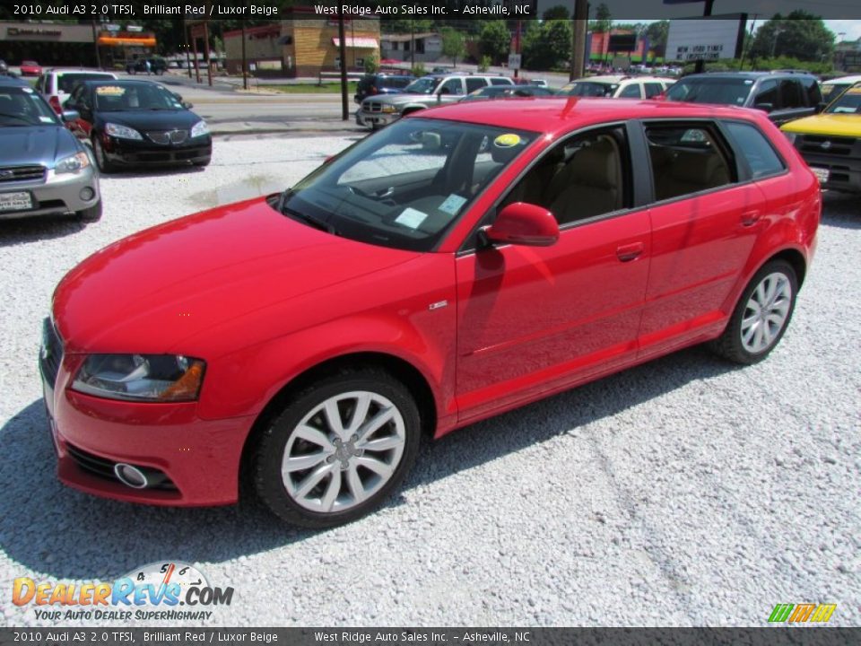 2010 Audi A3 2.0 TFSI Brilliant Red / Luxor Beige Photo #10