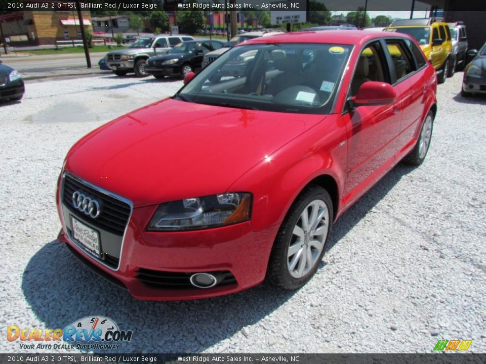 2010 Audi A3 2.0 TFSI Brilliant Red / Luxor Beige Photo #11