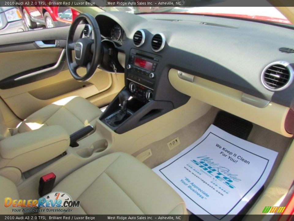 2010 Audi A3 2.0 TFSI Brilliant Red / Luxor Beige Photo #14