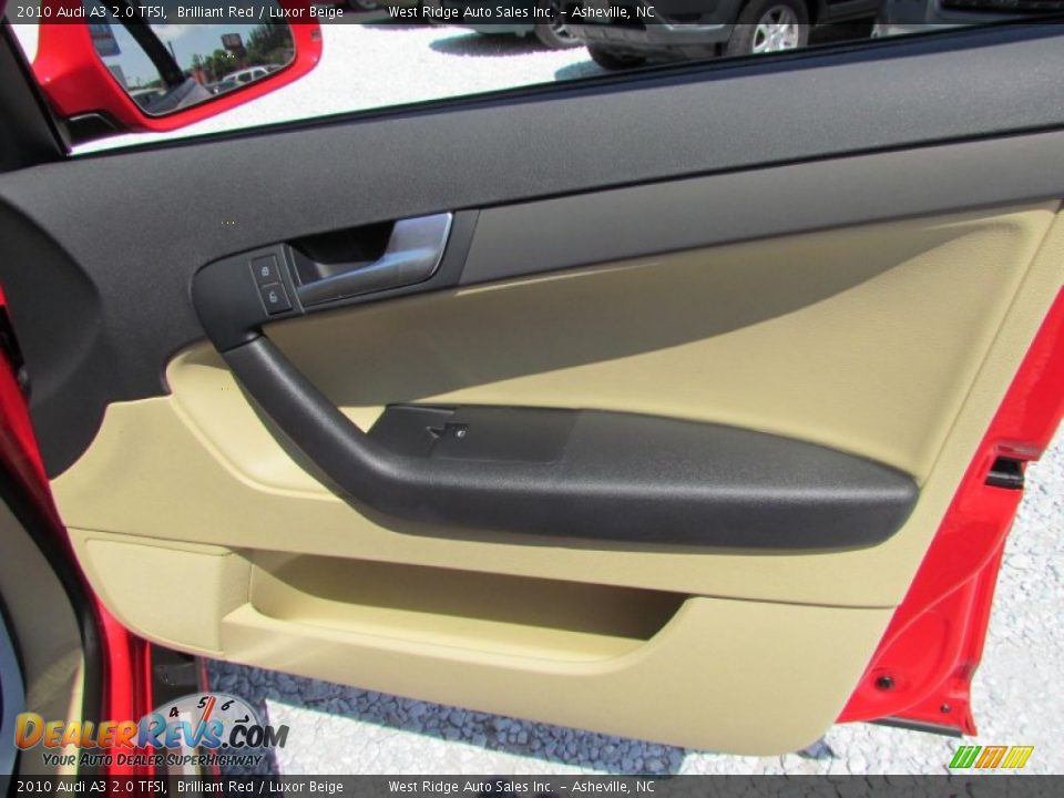 2010 Audi A3 2.0 TFSI Brilliant Red / Luxor Beige Photo #15