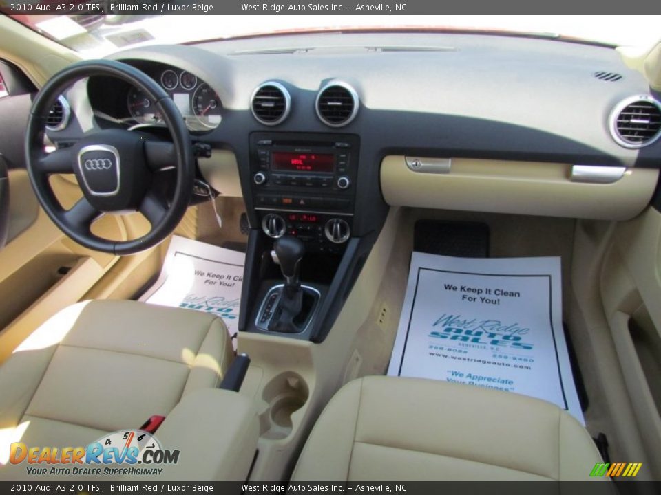 2010 Audi A3 2.0 TFSI Brilliant Red / Luxor Beige Photo #17