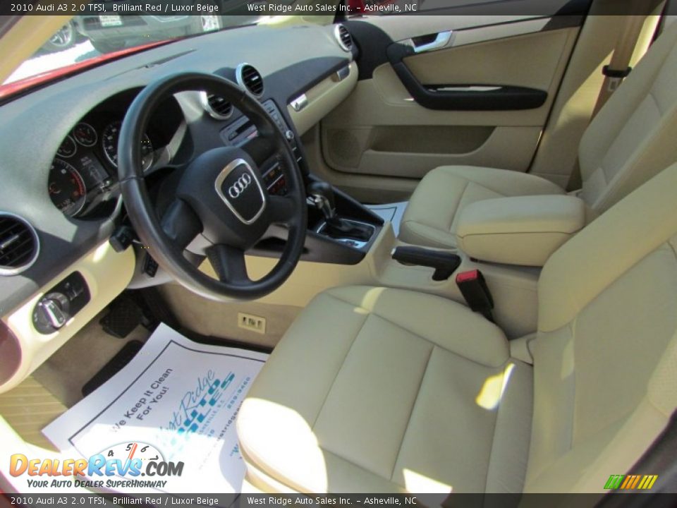 2010 Audi A3 2.0 TFSI Brilliant Red / Luxor Beige Photo #25
