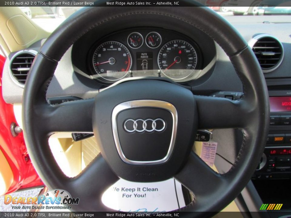 2010 Audi A3 2.0 TFSI Brilliant Red / Luxor Beige Photo #27
