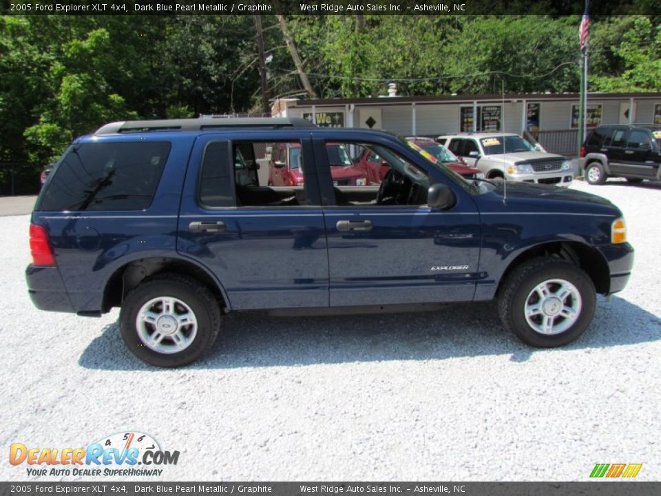 2005 Ford Explorer XLT 4x4 Dark Blue Pearl Metallic / Graphite Photo #3
