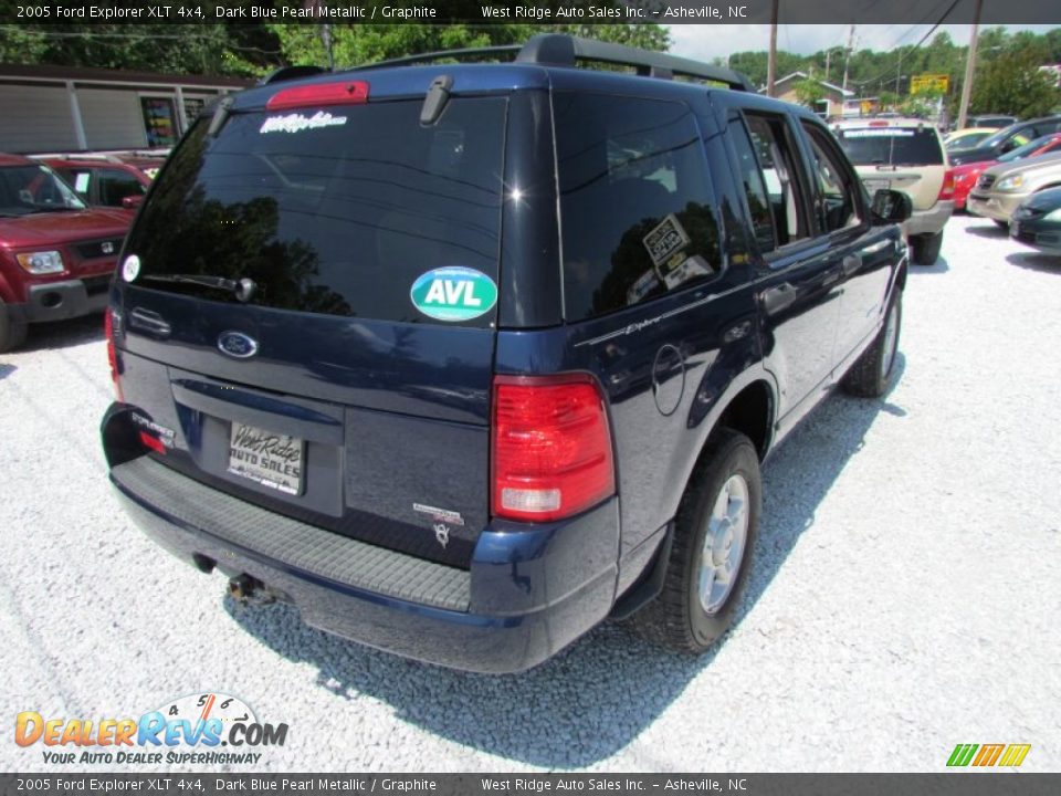 2005 Ford Explorer XLT 4x4 Dark Blue Pearl Metallic / Graphite Photo #5