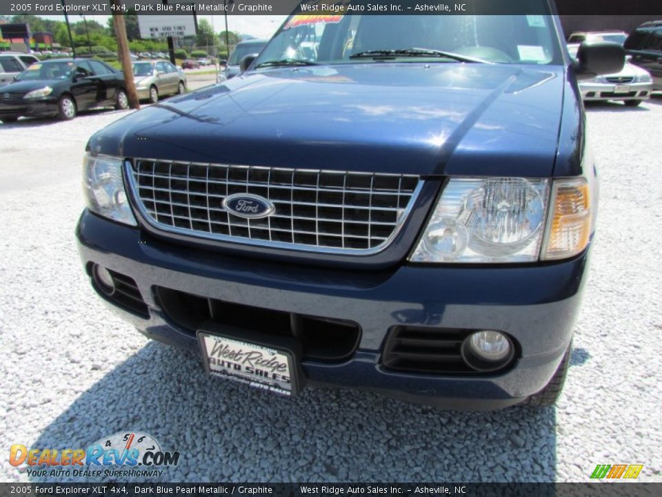 2005 Ford Explorer XLT 4x4 Dark Blue Pearl Metallic / Graphite Photo #12