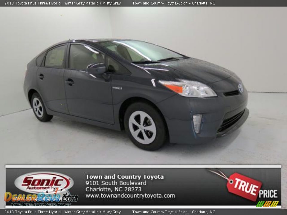 2013 Toyota Prius Three Hybrid Winter Gray Metallic / Misty Gray Photo #1