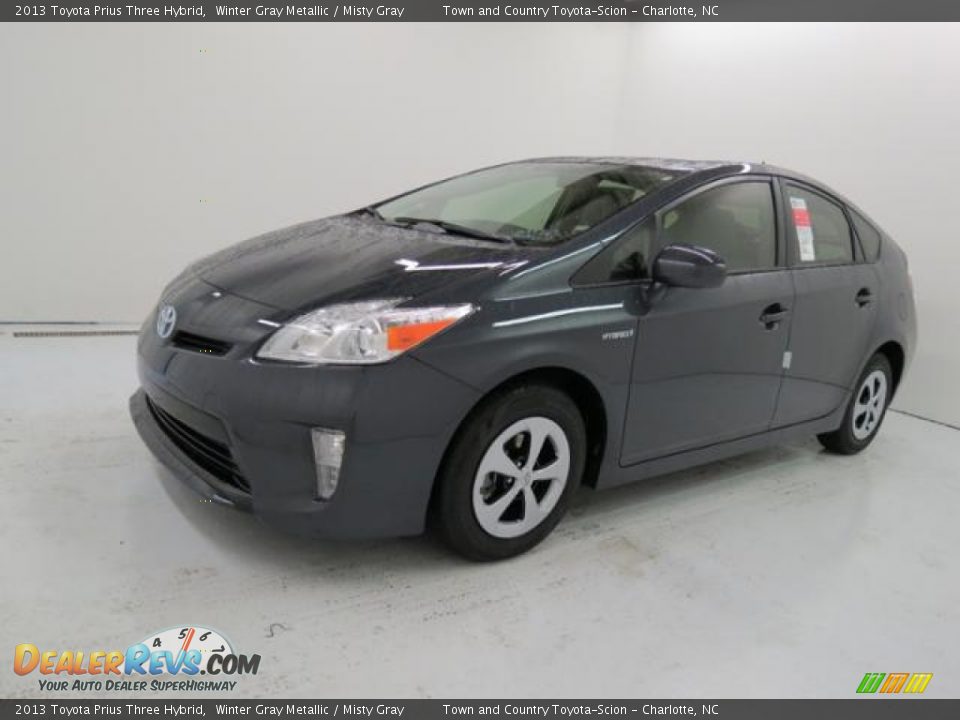 2013 Toyota Prius Three Hybrid Winter Gray Metallic / Misty Gray Photo #3