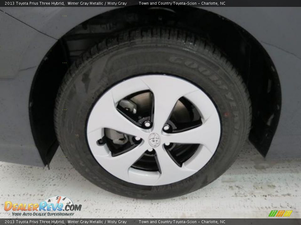 2013 Toyota Prius Three Hybrid Winter Gray Metallic / Misty Gray Photo #4