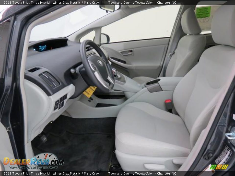 2013 Toyota Prius Three Hybrid Winter Gray Metallic / Misty Gray Photo #9