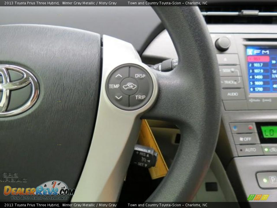 2013 Toyota Prius Three Hybrid Winter Gray Metallic / Misty Gray Photo #17
