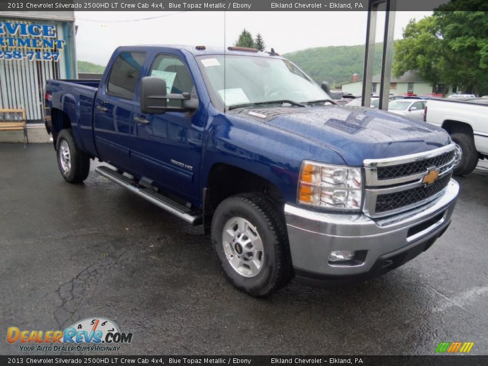 2013 Chevrolet Silverado 2500HD LT Crew Cab 4x4 Blue Topaz Metallic / Ebony Photo #1