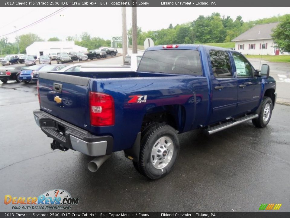 2013 Chevrolet Silverado 2500HD LT Crew Cab 4x4 Blue Topaz Metallic / Ebony Photo #3