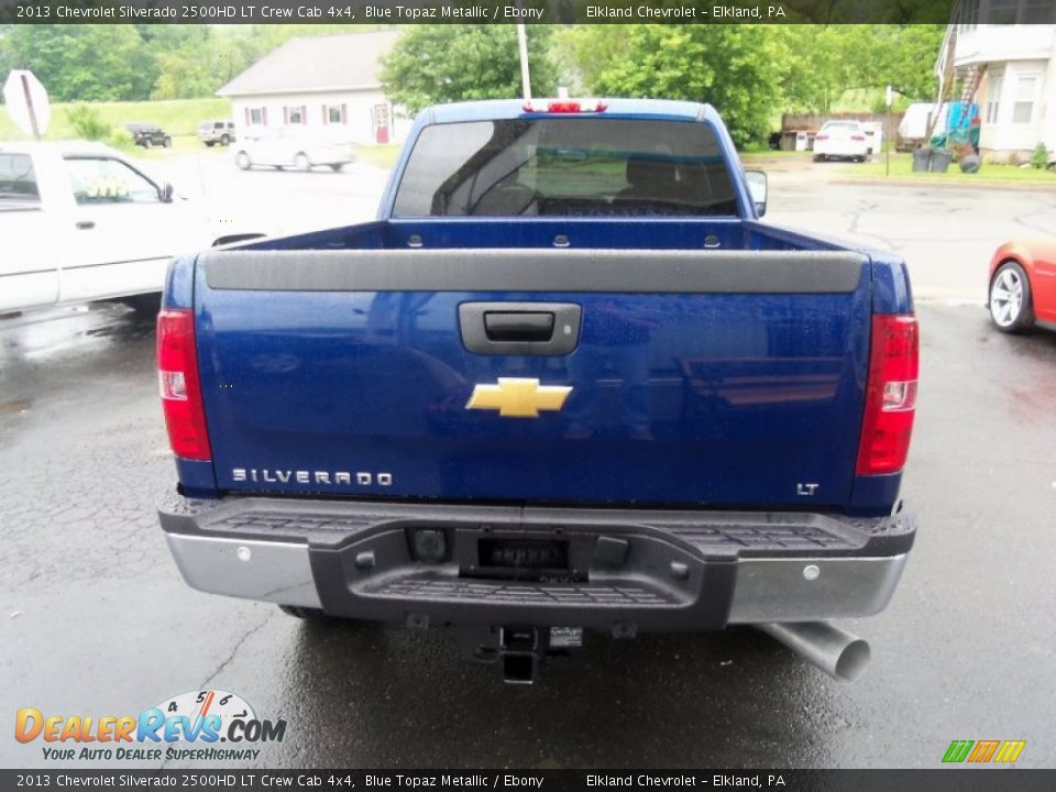 2013 Chevrolet Silverado 2500HD LT Crew Cab 4x4 Blue Topaz Metallic / Ebony Photo #4
