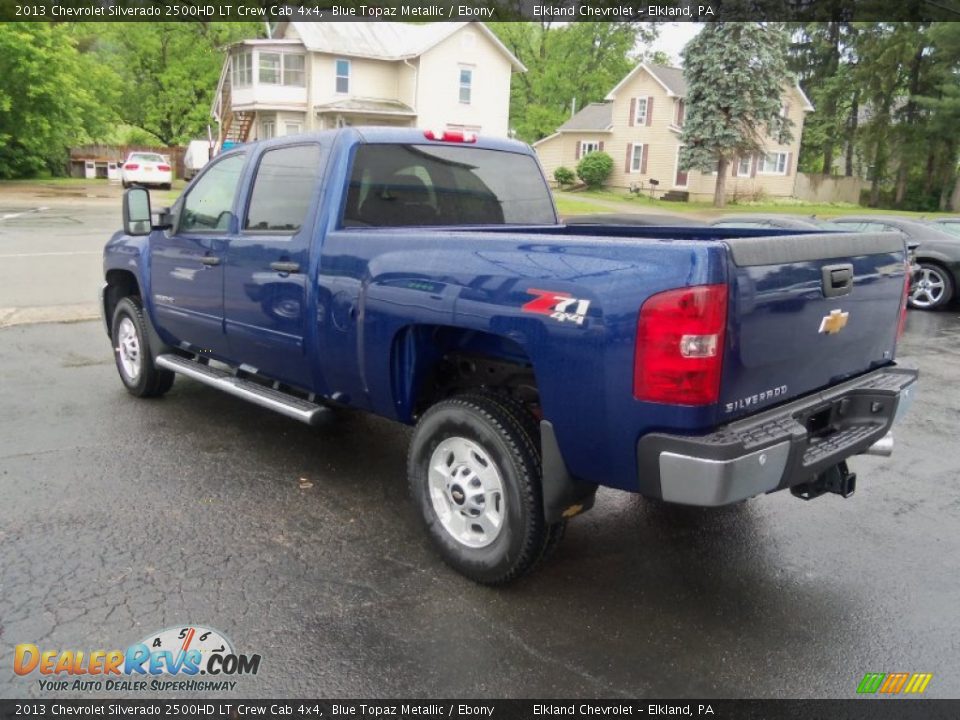 2013 Chevrolet Silverado 2500HD LT Crew Cab 4x4 Blue Topaz Metallic / Ebony Photo #5