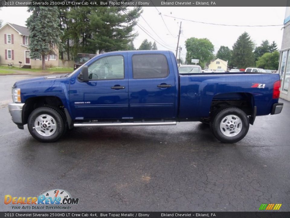 2013 Chevrolet Silverado 2500HD LT Crew Cab 4x4 Blue Topaz Metallic / Ebony Photo #6