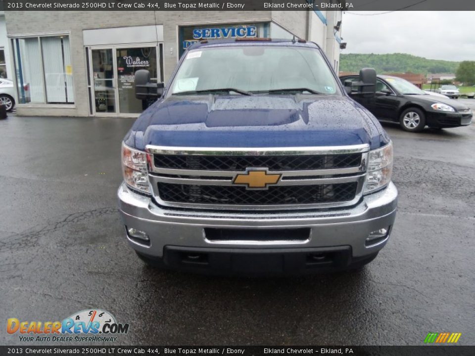 2013 Chevrolet Silverado 2500HD LT Crew Cab 4x4 Blue Topaz Metallic / Ebony Photo #8