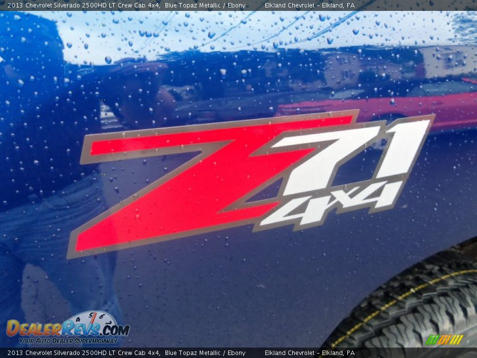 2013 Chevrolet Silverado 2500HD LT Crew Cab 4x4 Blue Topaz Metallic / Ebony Photo #12