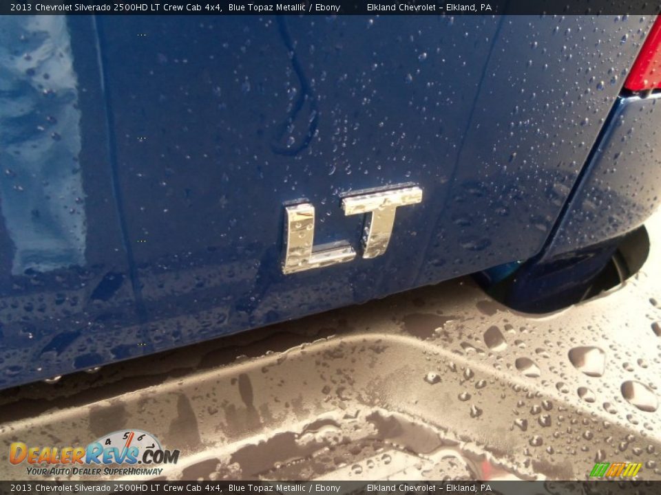 2013 Chevrolet Silverado 2500HD LT Crew Cab 4x4 Blue Topaz Metallic / Ebony Photo #14